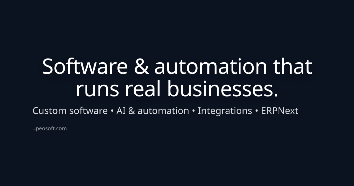 Business Solutions | Upeosoft | Upeosoft